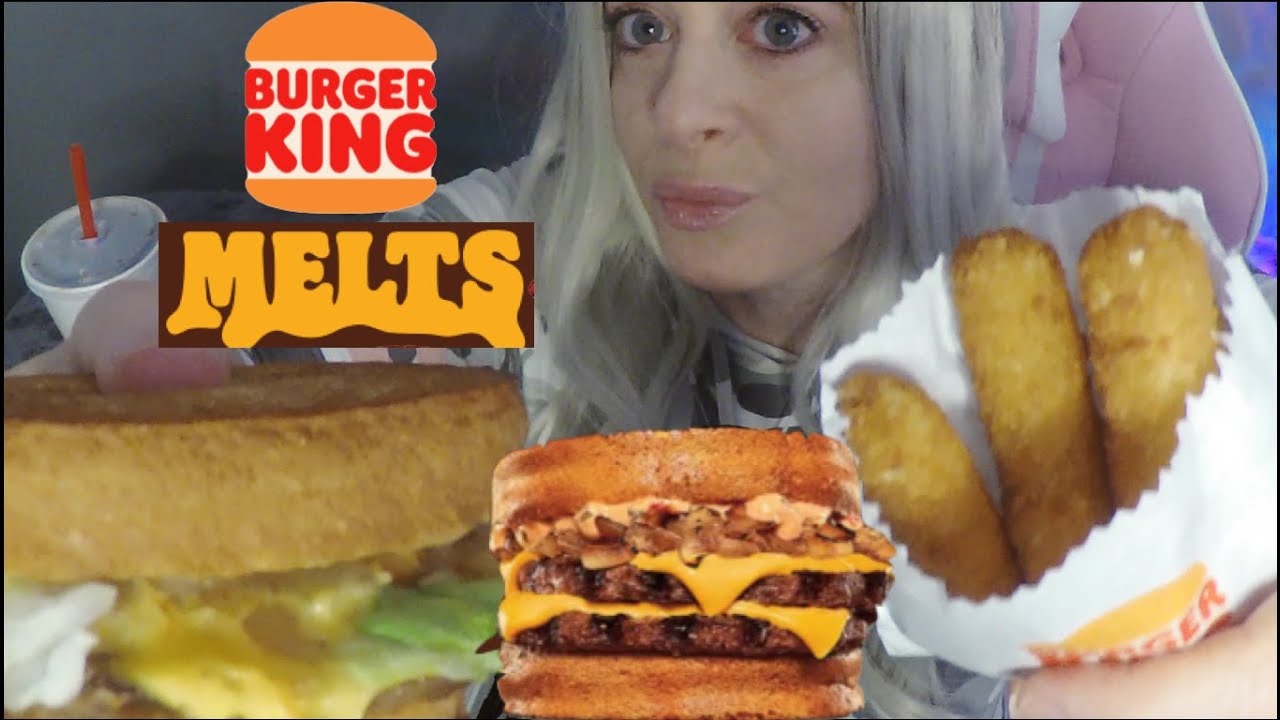 ASMR Burger King Melt Mukbang | New McDonald's Diet? | Whispered Eat With Me
