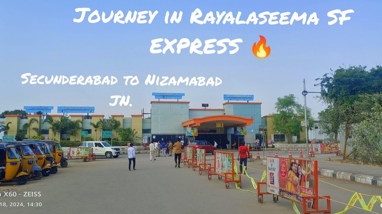 12793 JOURNEY COMPLITATION 🚂- SECUNDERABAD TO NIZAMABAD JUNTION IN RAYALASEMA SUPER FAST EXPRESS.