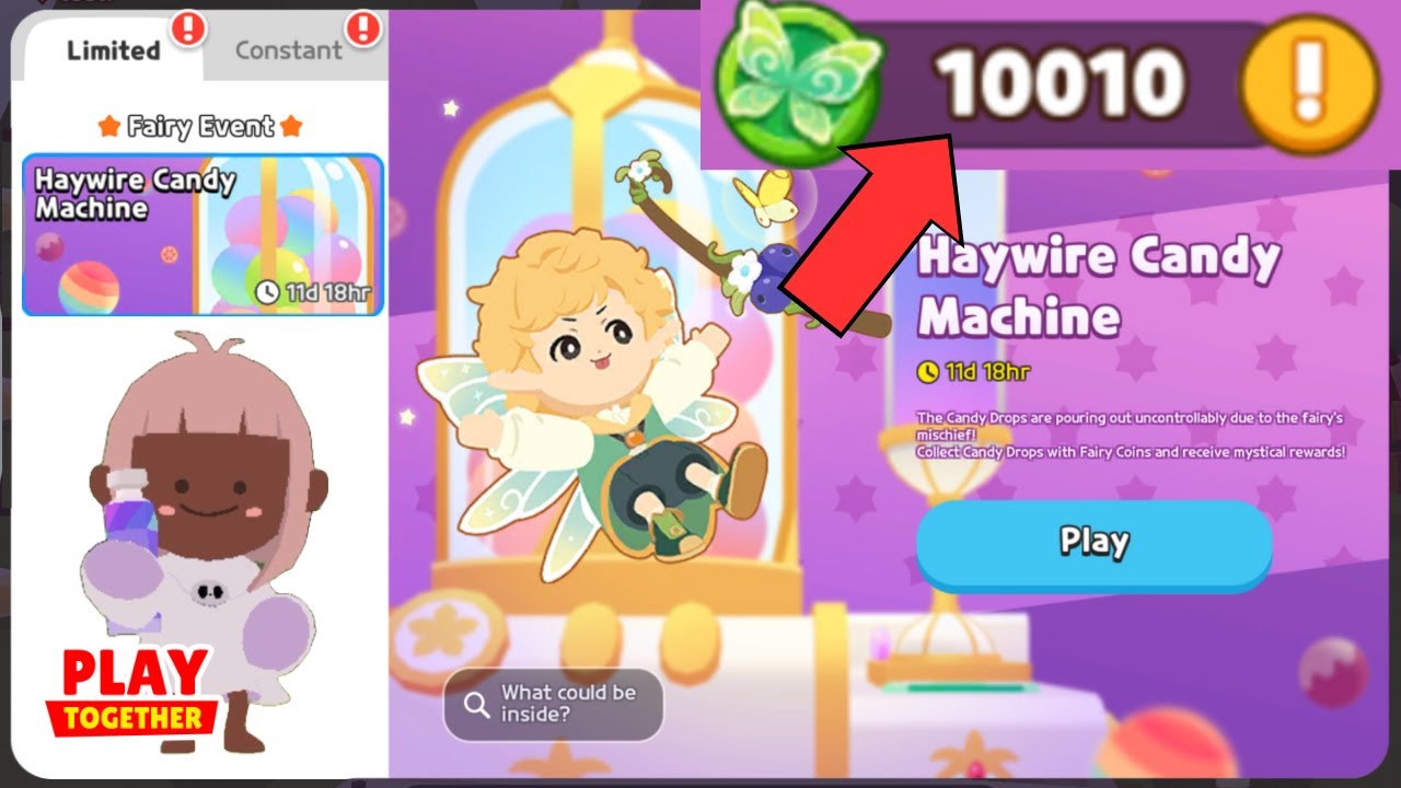 10,000 Coins on Candy Machine | PLAY TOGETHER GAME