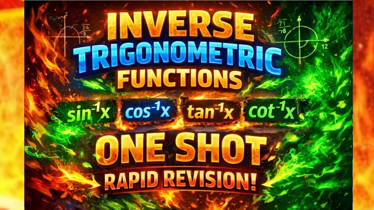 Inverse trigonometric functions/One Shot/Grade 12