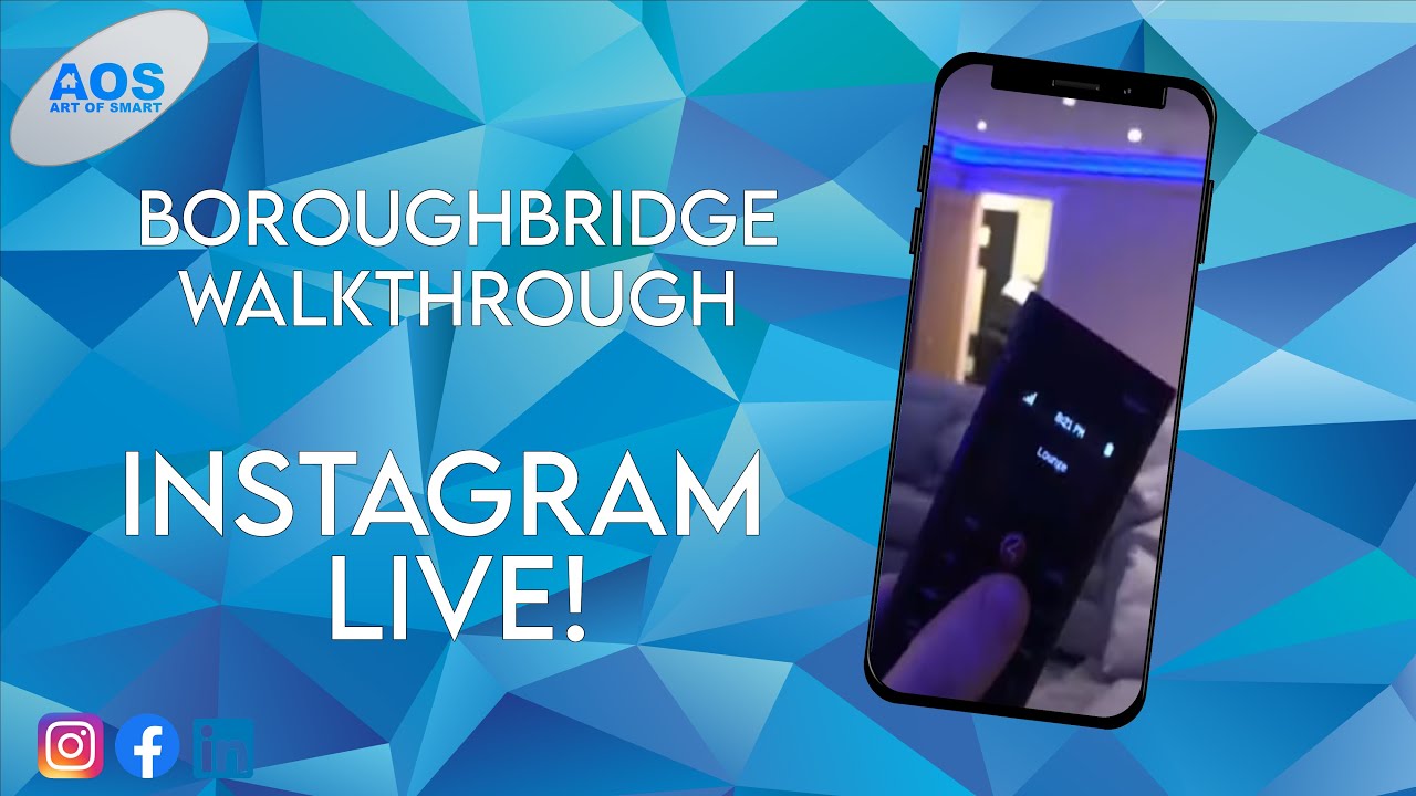 BOROUGHBRIDGE Control4 SMART HOME - INSTAGRAM LIVE WALK THROUGH