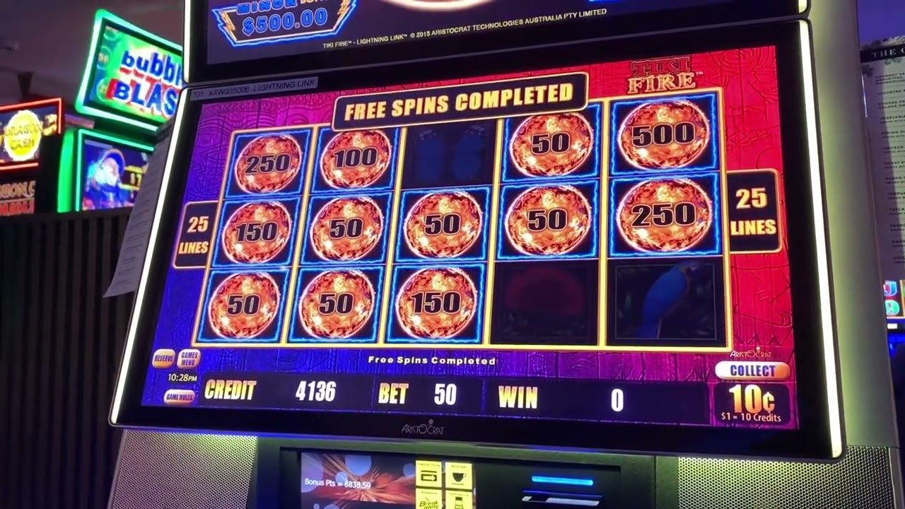 Volcano coin grab bonus on $5 bets