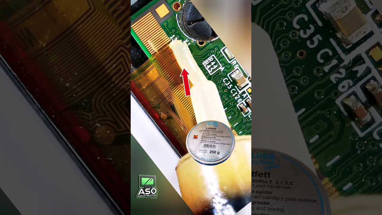 How I Use Flux While Soldering TV Panel COFs (Sometimes)