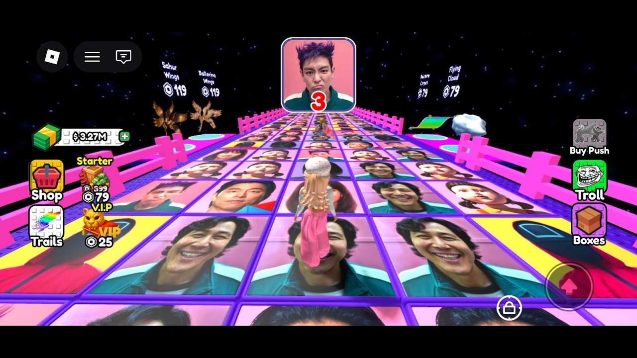 ONE WRONG STEP = GAME OVER 😱 | Squid Game Glass Bridge Challenge Part 14 Roblox Game