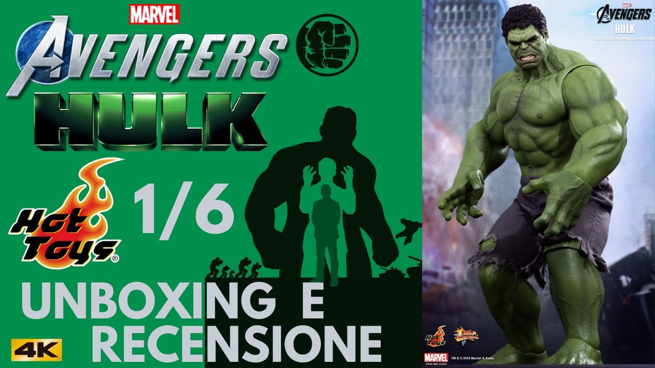 Hot Toys Hulk - MMS 186 - Avengers unboxing e recensione Italiano