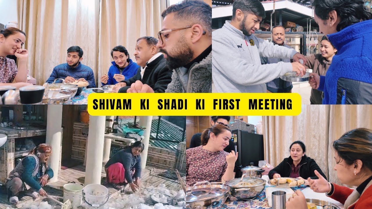 Shivam Ki Shadi Ki First Meeting Rajat Jyotika Ke Ghar Mai // Village Se Aaya Special Message 
