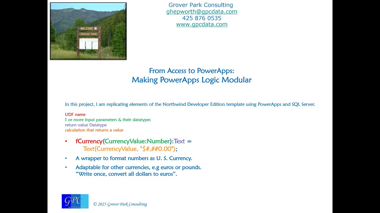 From Access to PowerApps: Modular Logic using UDFs in PowerApps