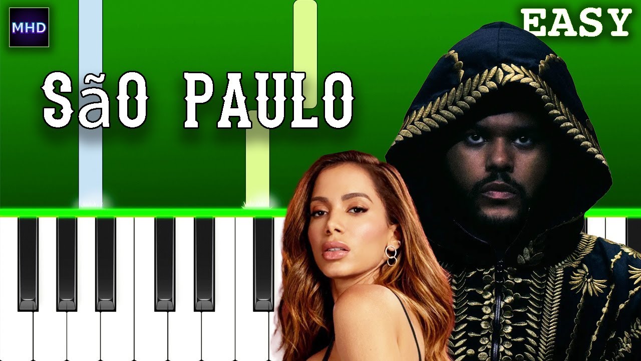 The Weeknd - São Paulo feat. Anitta - Piano Tutorial