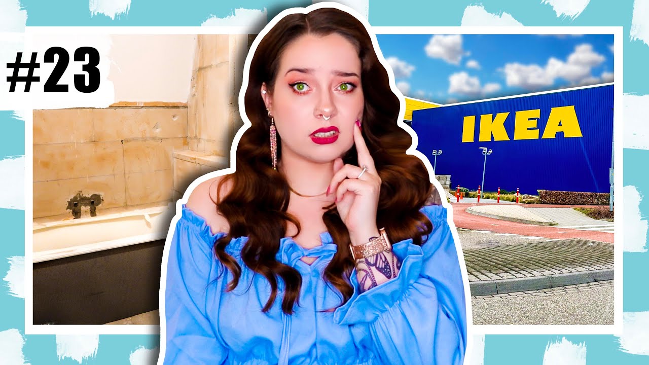 IKEA SHOPPEN, IKEA SHOPLOG & EEN TEGENVALLER MET DE BADKAMER !! 🏠 VERHUIS VLOG #23