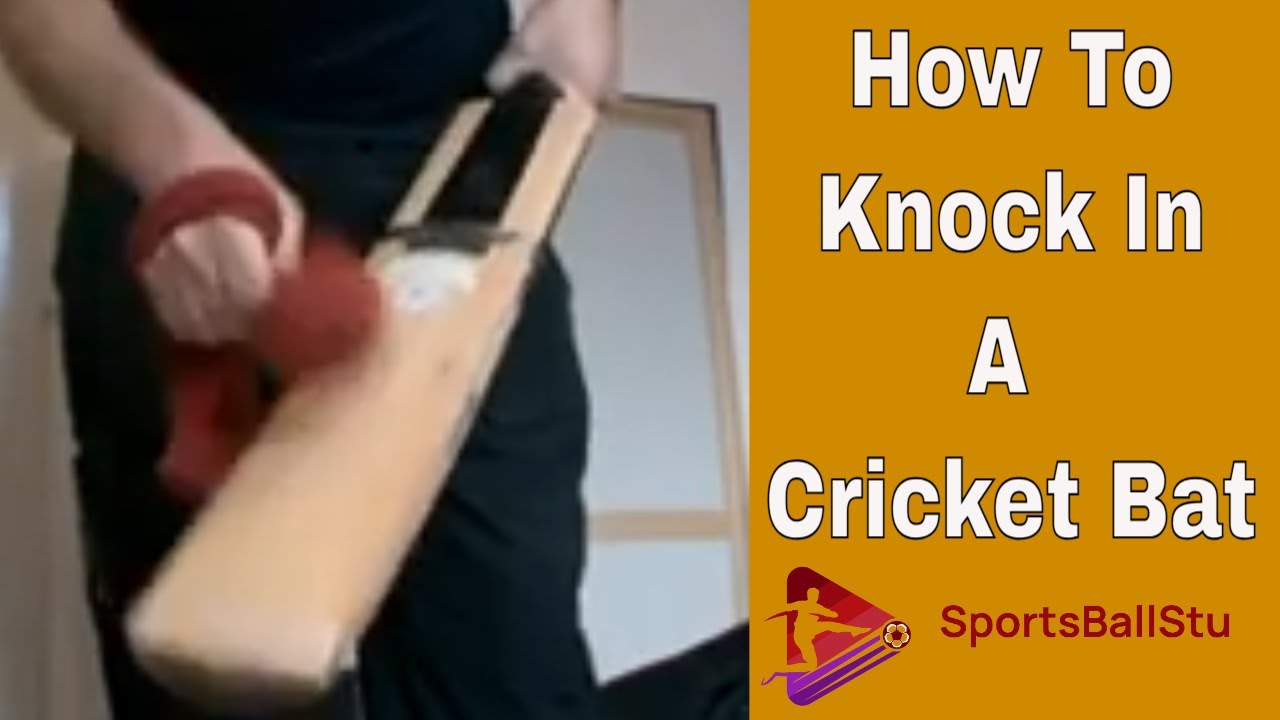 How To Knock In A Cricket Bat With A Bat Mallet Or Old Ball In A Sock