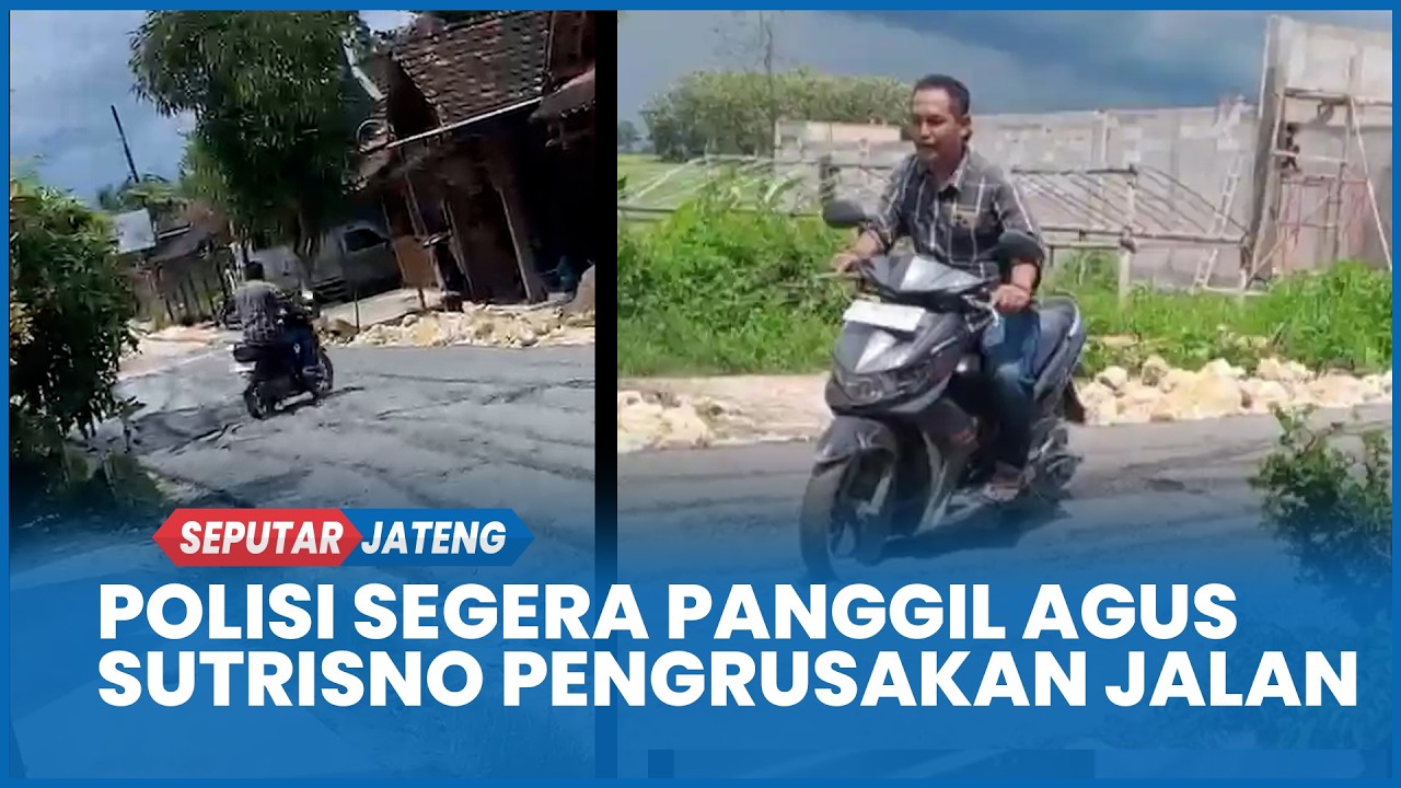 Nekat Lintasi Cor Basah Polisi Segera Panggil Agus Sutrisno Laporan Dugaan Pengrusakan Jalan Blora