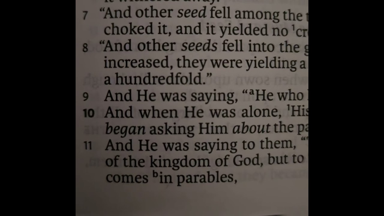 From the Bible - Mark 4:1-25 #Bible #ParablesofJesus  #JesusParablesExplained  #Mark4 #GospelofMark