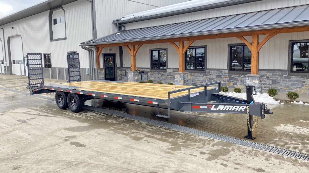 2021 Lamar 102x24' Beavertail Deckover Trailer 14000# GVW