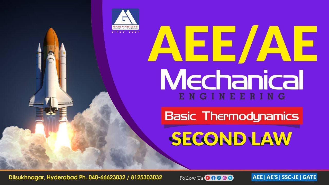 SECOND LAW Of Basic Thermodynamics | Mechanical Engineering I AEE/AE | ONLINE-OFFLINE-8919869870