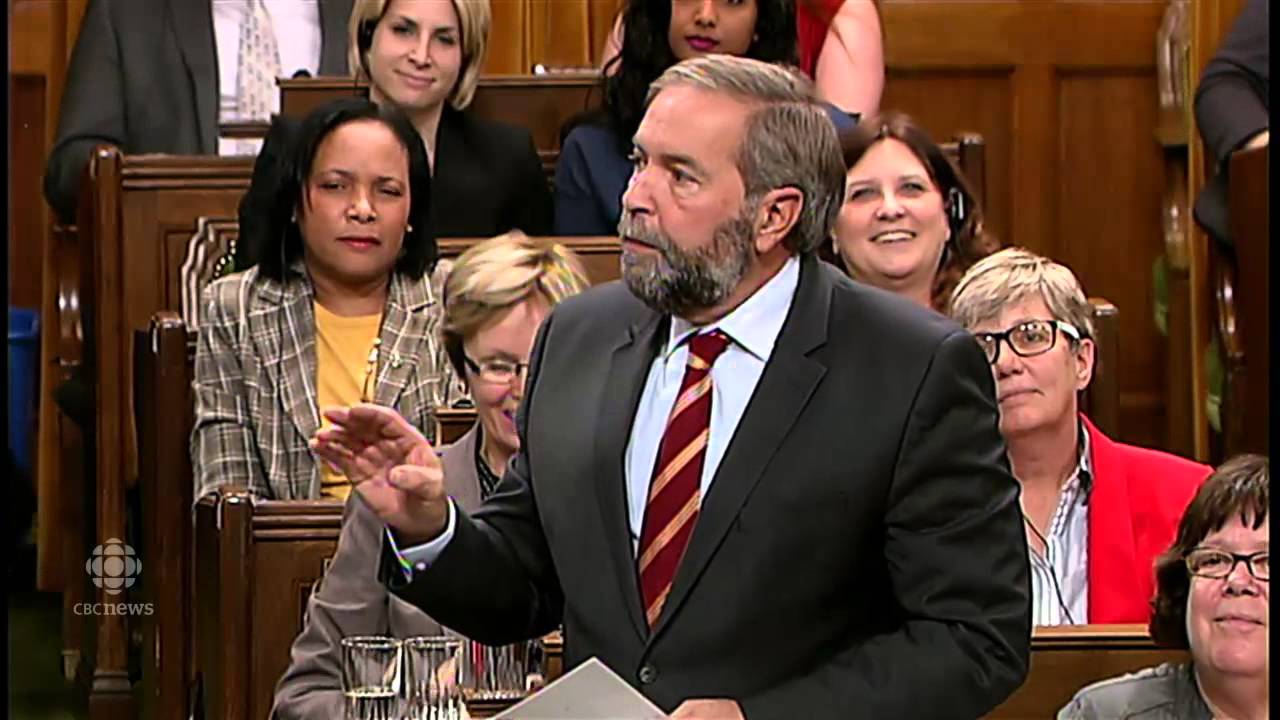 Tom Mulcair questions Speaker's 'neutrality' RAW