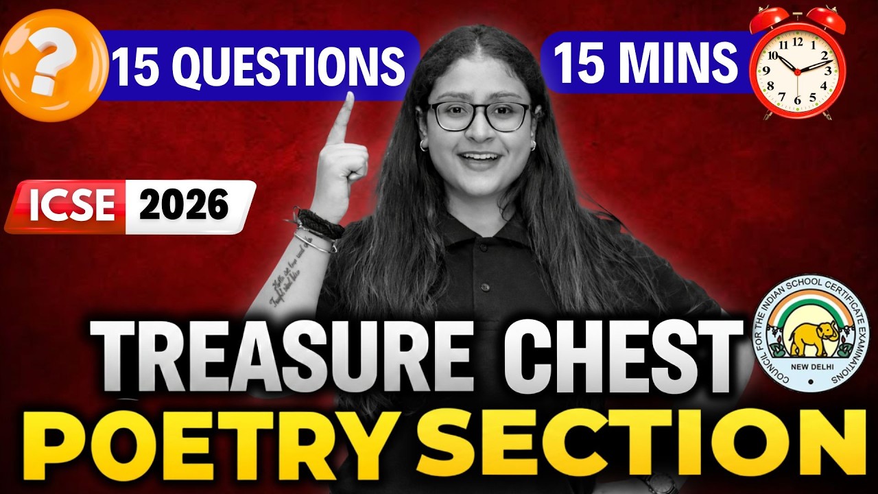 TOP 15 Most Important Questions | Treasure Chest Poetry | ICSE Class 10 English | ICSE 2026