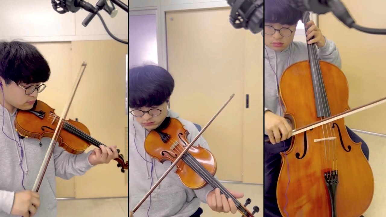 威風堂々(Pomp and Circumstance )を1人で弦楽三重奏してみた