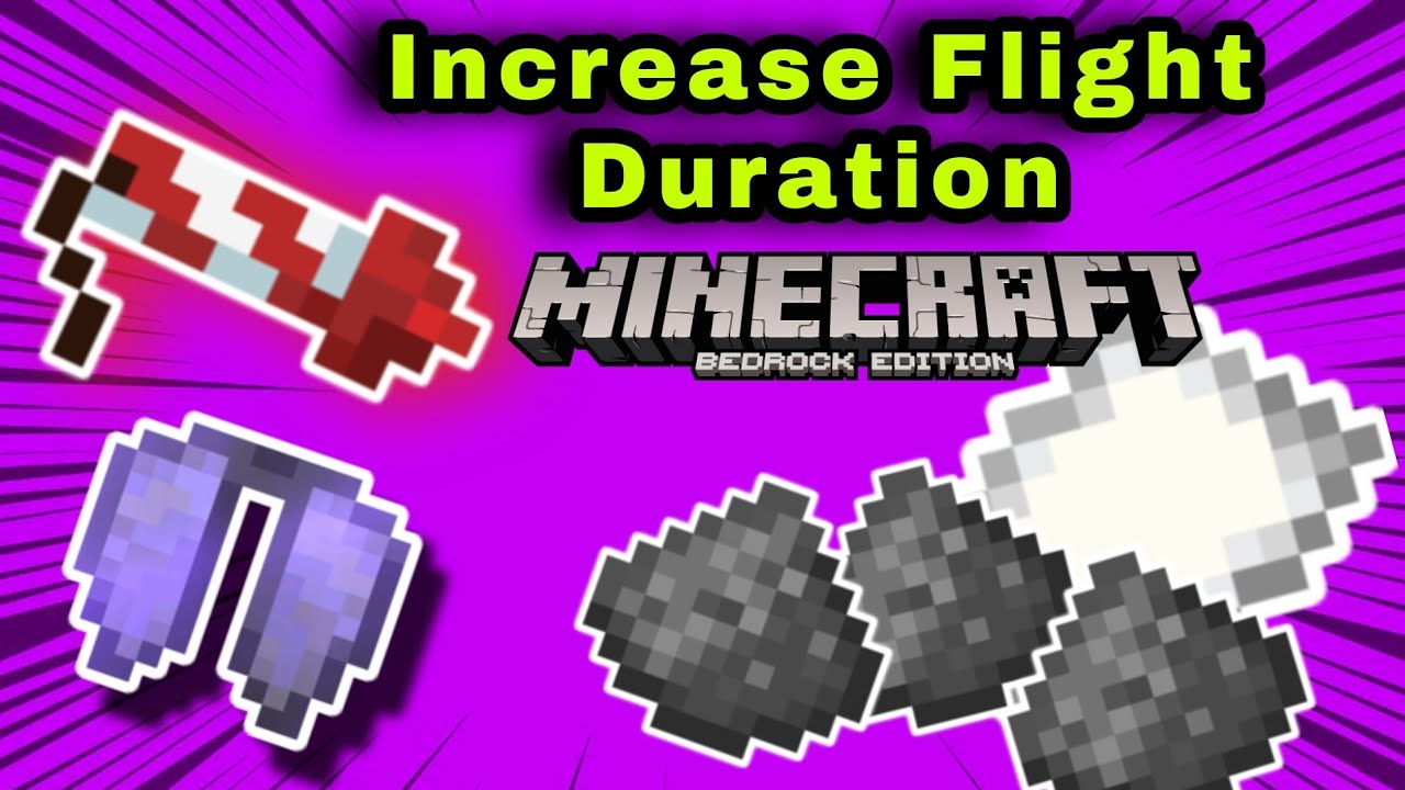 How to increase flight duration of firework rockets || Minecraft bedrock || Survival