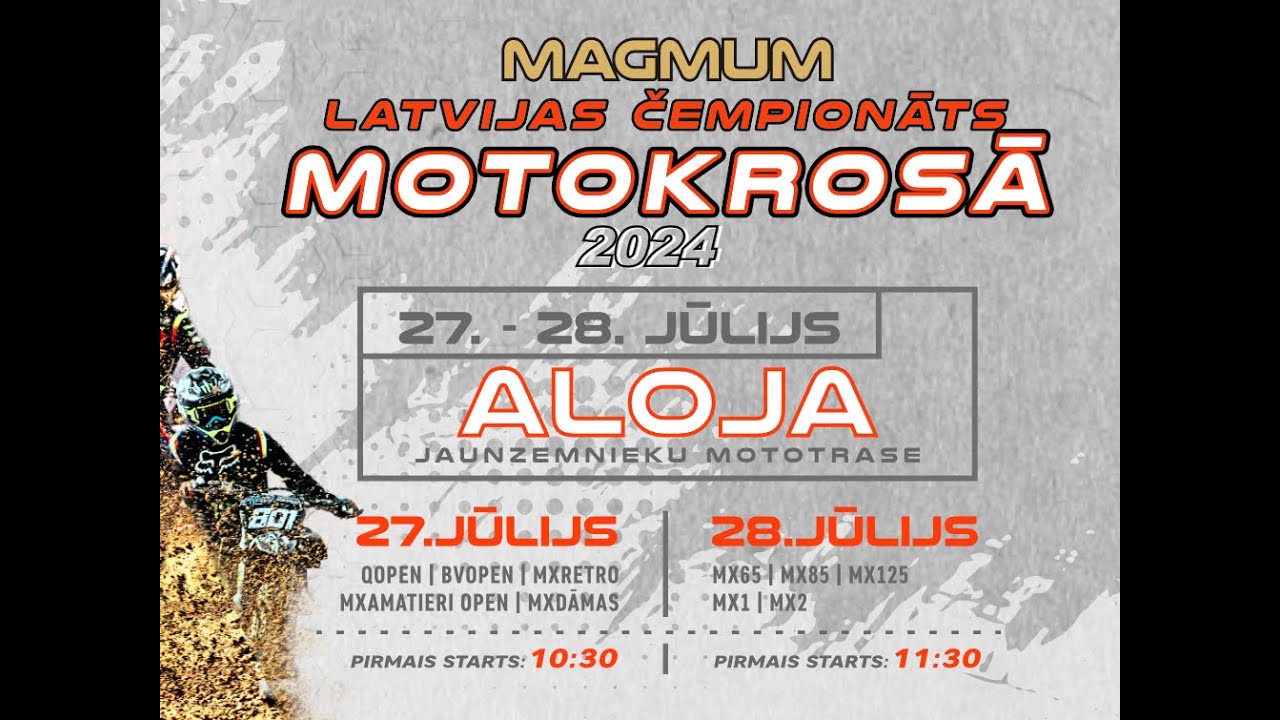 “Magmum” Latvijas čempionāts Motokrosā 2024 4. posms Alojā
