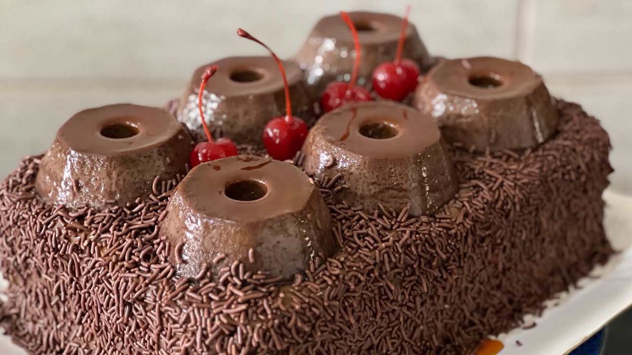 FIZ UM BOLO PUDIM NA VERSÃO DE CHOCOLATE E O RESULTADO FICOU INCRÍVEL - SUCESSO NAS VENDAS 