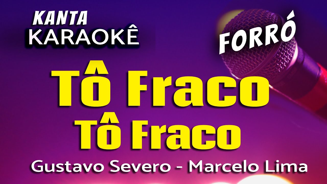 🎤TÔ  FRACO TÔ FRACO karaokê - Renan & Ray -  Versão: Gustavo Severo