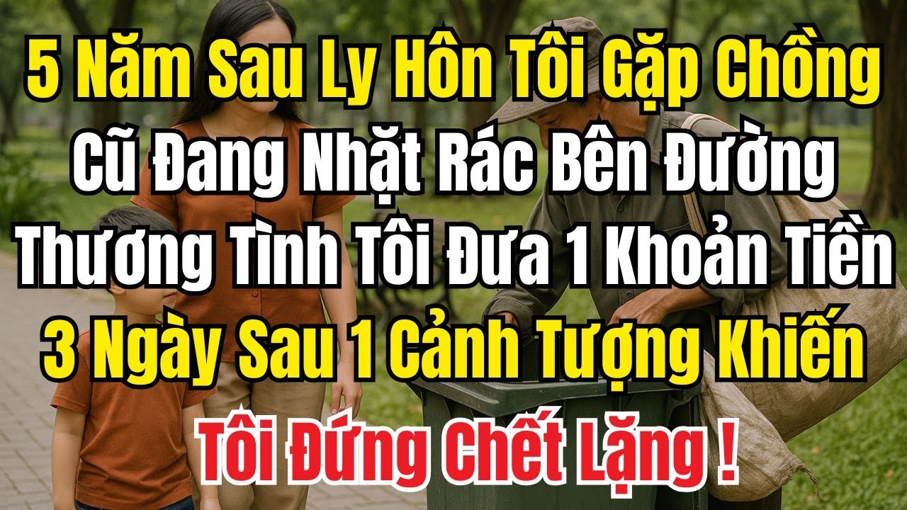 Sau 5 Năm Ly Hôn Tình Cờ Gặp Lại Chồng Cũ Đang Nhặt Rác Thương Tình Tôi Đưa Cho 1 Khoản Tiền...