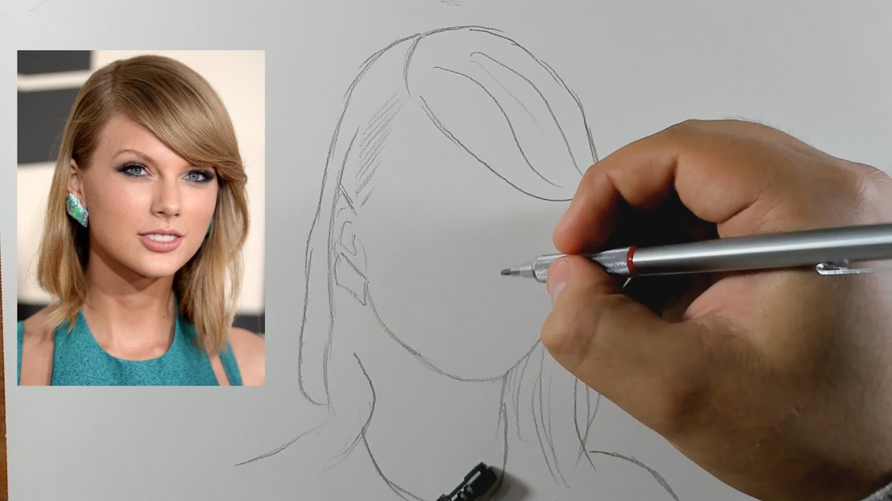 ASMR - Dibujando a Taylor Swift a Lápiz