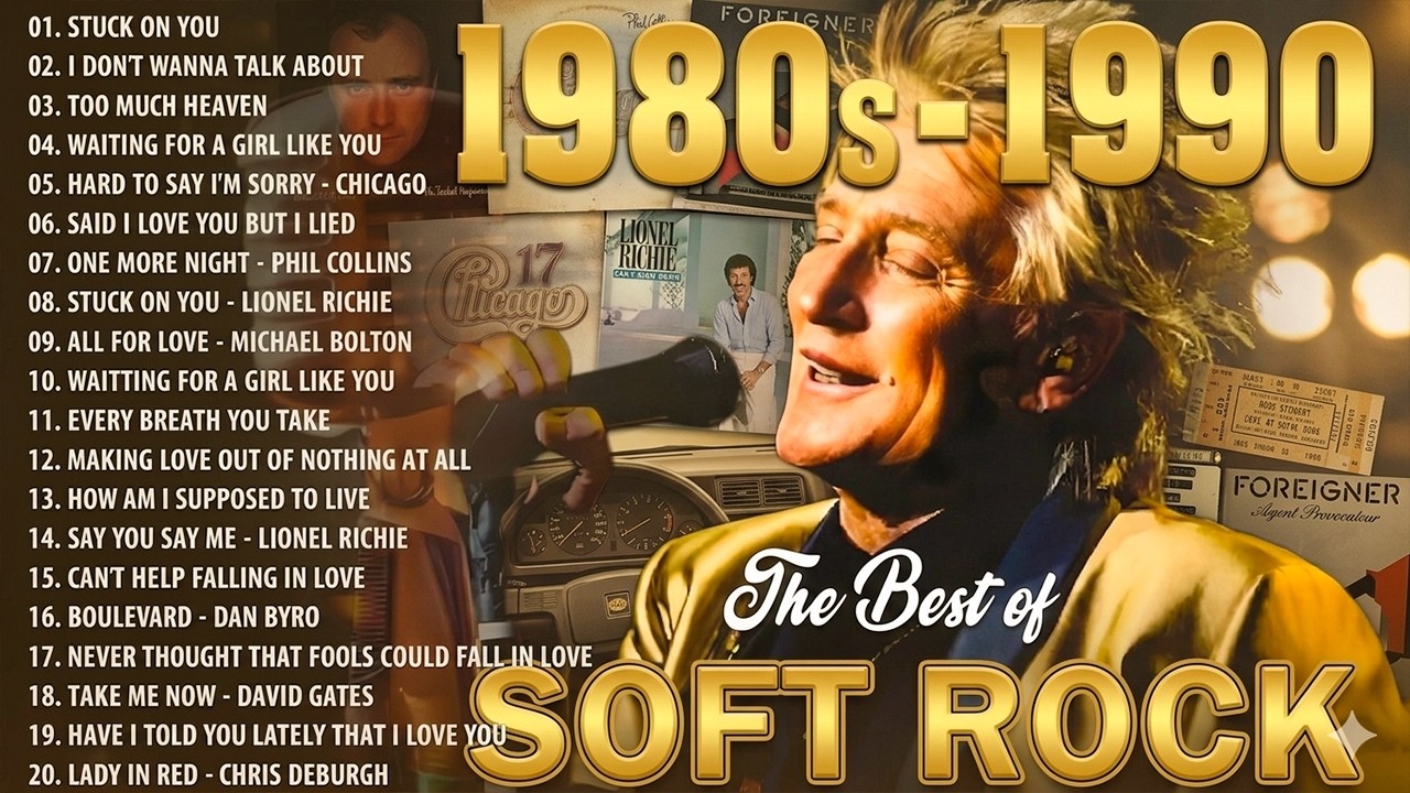 Rod Stewart, Lionel Richie, Elton John, Eric Clapton, Bee Gees- Soft Rock 70s 80s 90s Greatest Hits