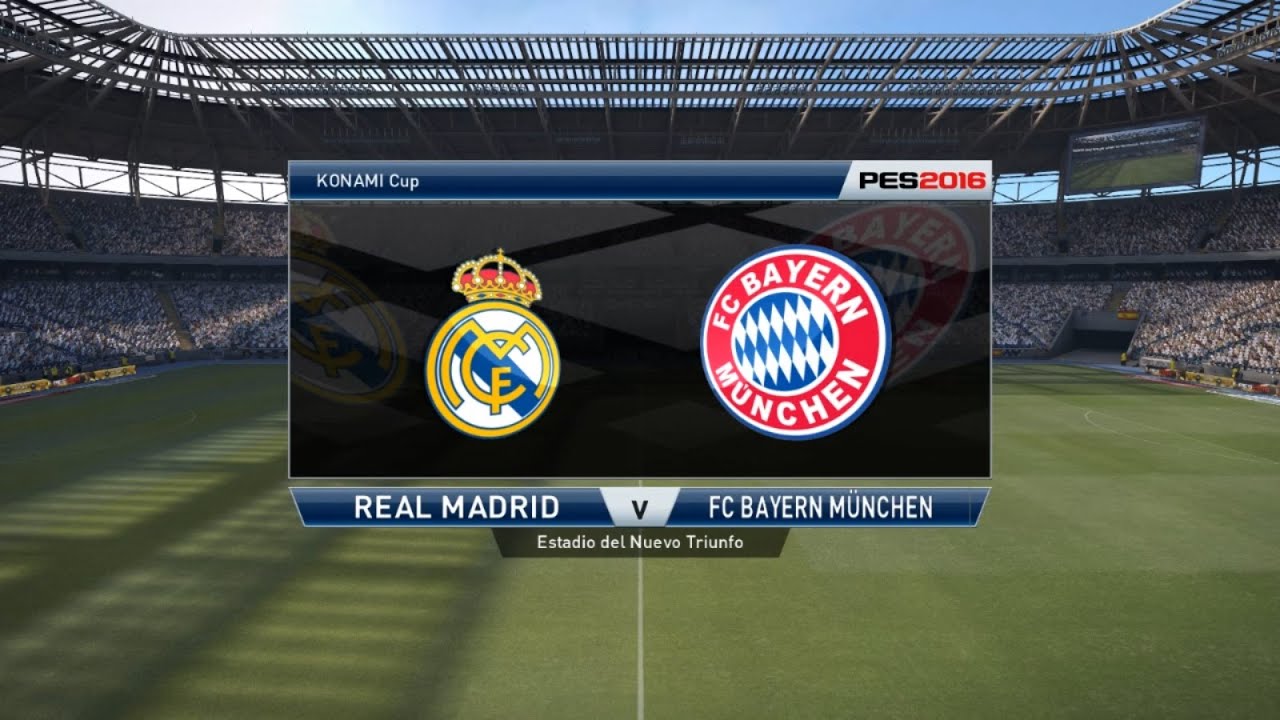Real Madrid vs Bayern - Cup Final (2nd leg) - PES 2016 (Superstar difficulty)