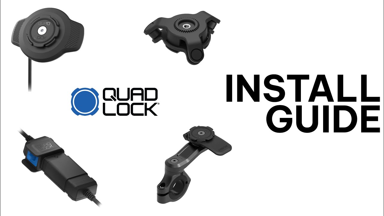 Как установить систему Quad Lock на мотоцикл &ndash; беспроводная зарядка, виброгаситель и профессионал...