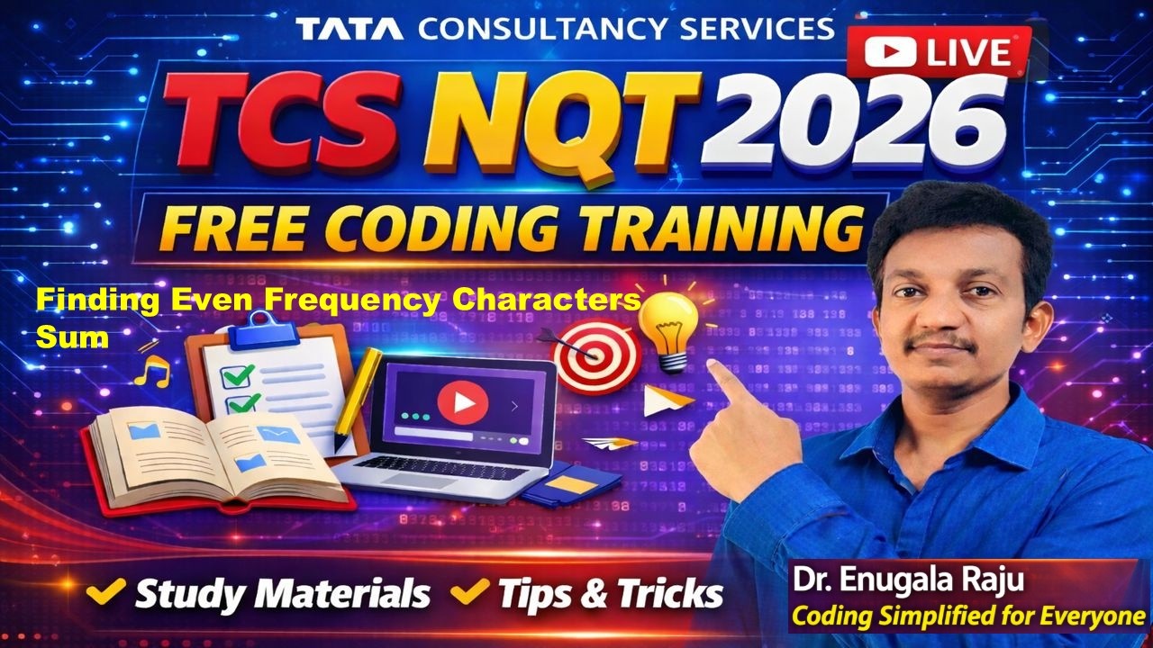 🔴5.TCS NQT Coding Questions🔥19th February 2026  Solved || ✅ 2026 Exam Complete Coding Preparation