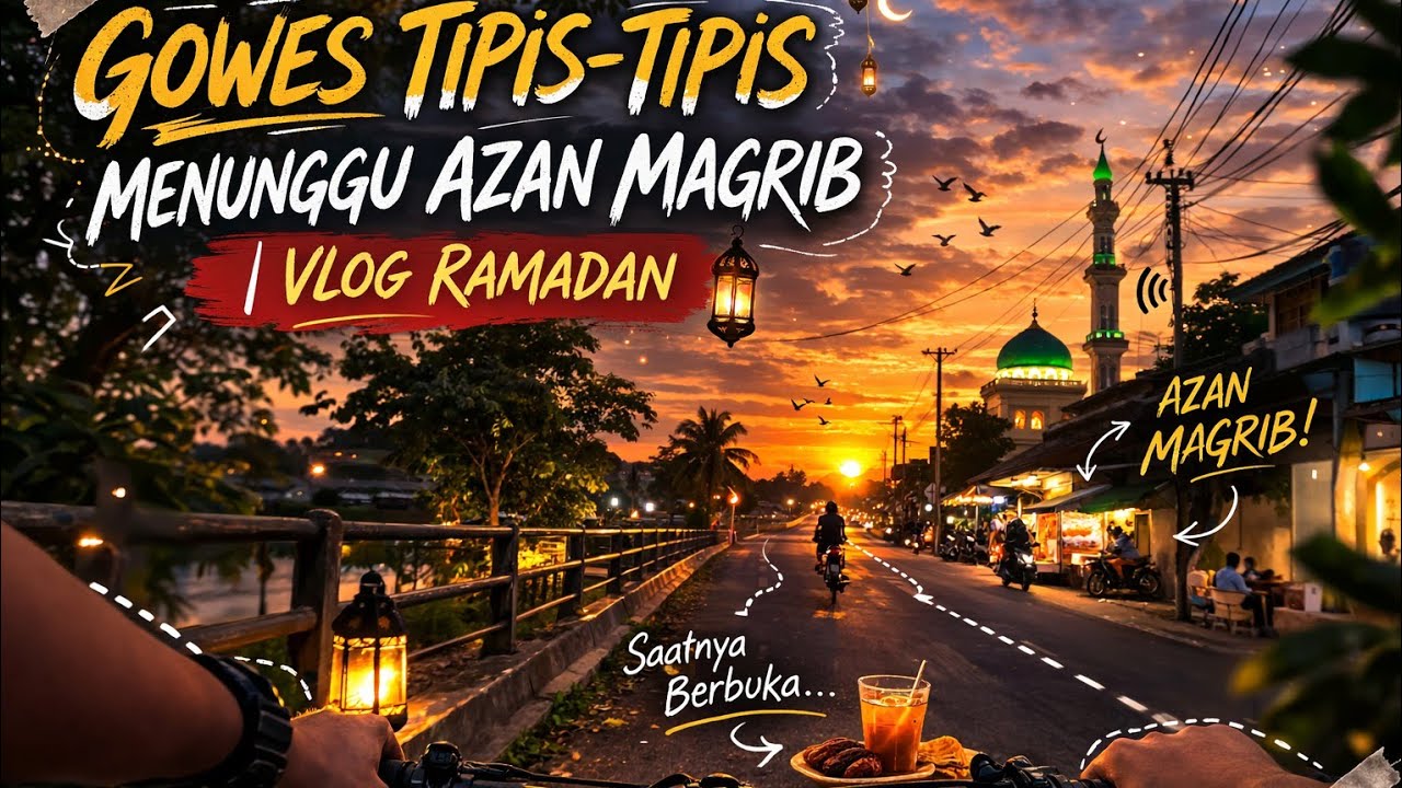 Gowes Tipis-Tipis Menunggu Azan Magrib | Vlog Ramadan