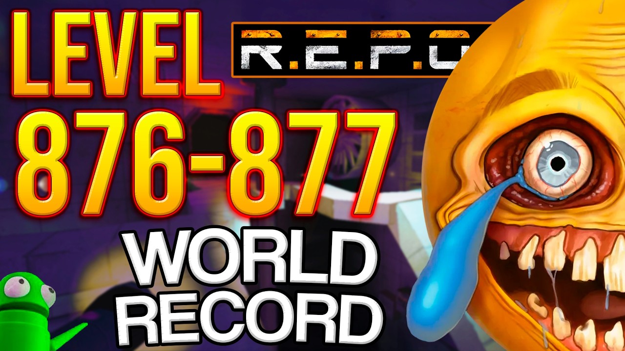 R.E.P.O. Solo World Record Level 876-877 | BUG ENDS THE WHOLE RUN?!💀
