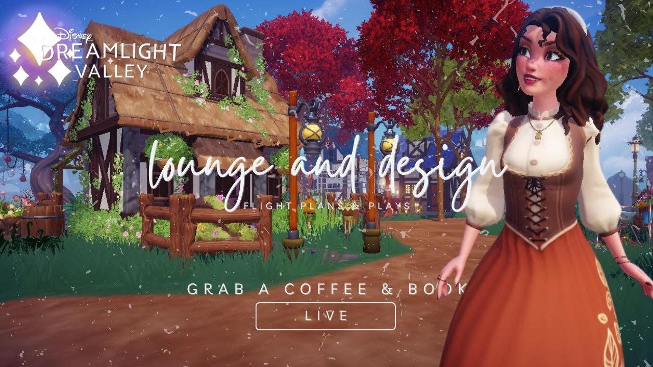 LOUNGE LIVE: DECORATING IN THE FOREST OF VALOR 🤍 | disney dreamlight valley | live stream