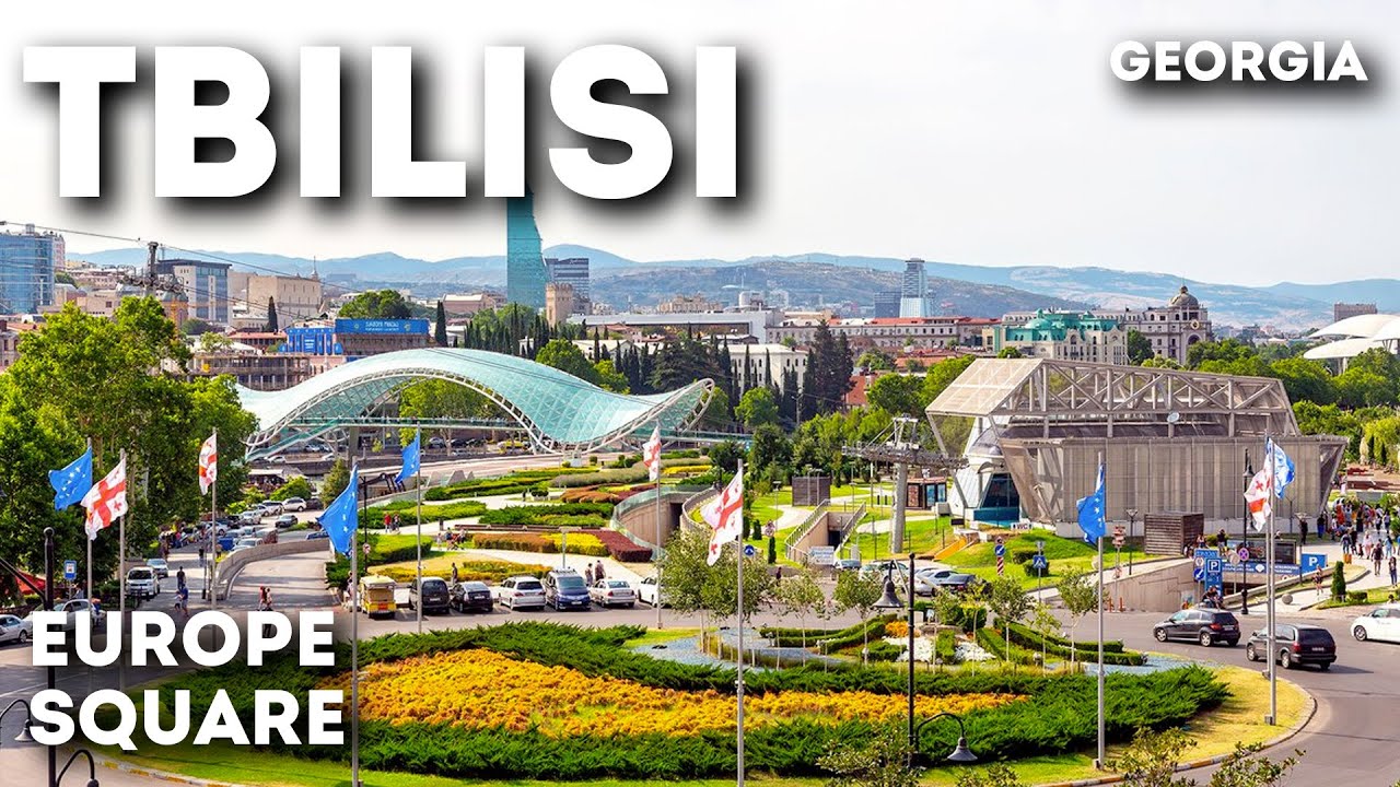 Europe Square, Tbilisi 🇬🇪 : Georgia's Modern Miracle (Walking Tour) | 4K
