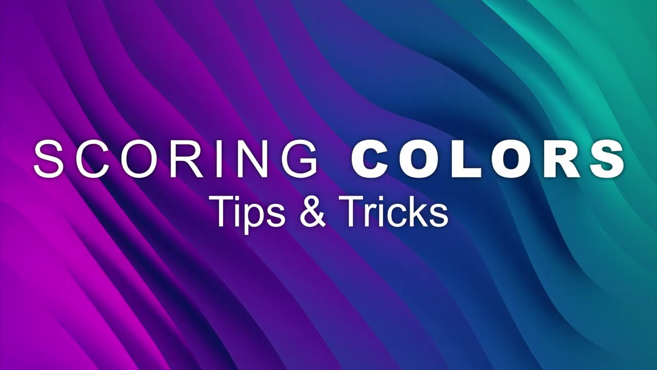 Scoring Colors: Tips and Tricks | Scoring Colors by Audiobro
