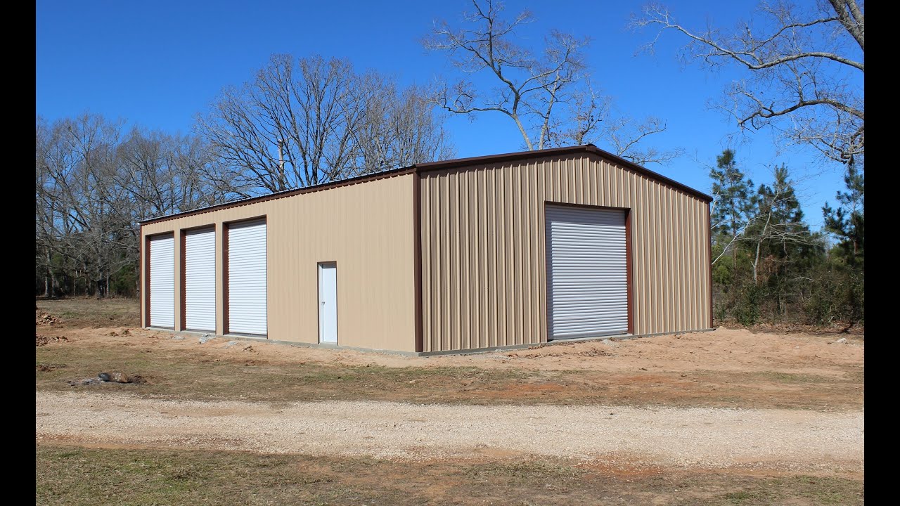 The construction of our 40'x60' metal building - completed