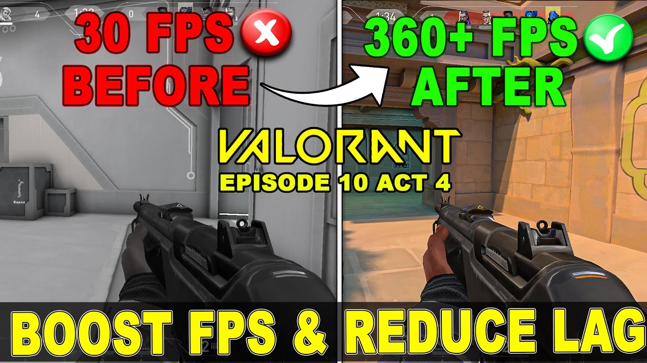 ➢Valorant Lag & Stutter FIX | After UPDATE | Fix FPS Drops in Valorant Episode 10 ACT 4 | Low end pc