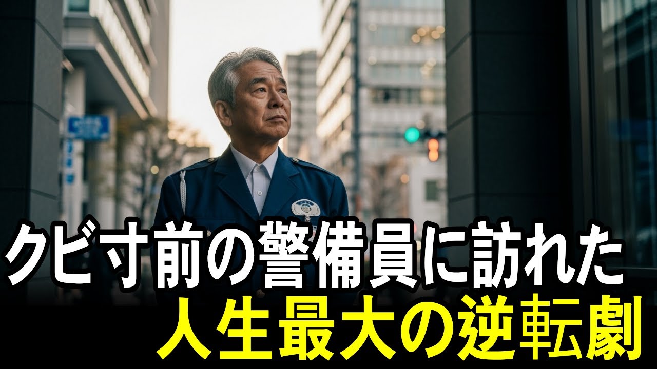 クビ寸前の警備員に訪れた人生最大の逆転劇｜老後の物語｜感動ストーリー｜人生逆転｜朗読ドラマ