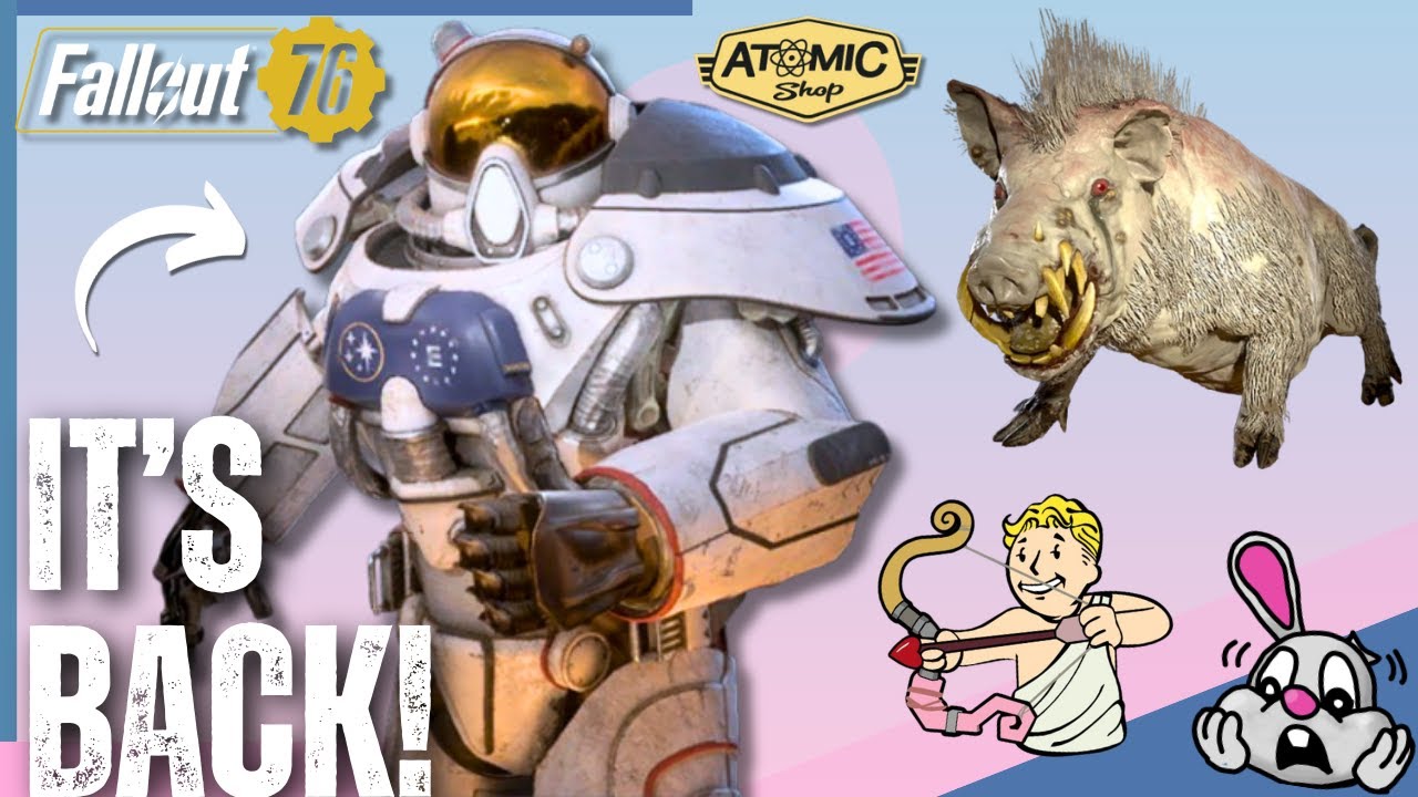 WEIRD PIG! HONEST atom shop update review of the CUPID ROOTER BUNDLE | Fallout 76