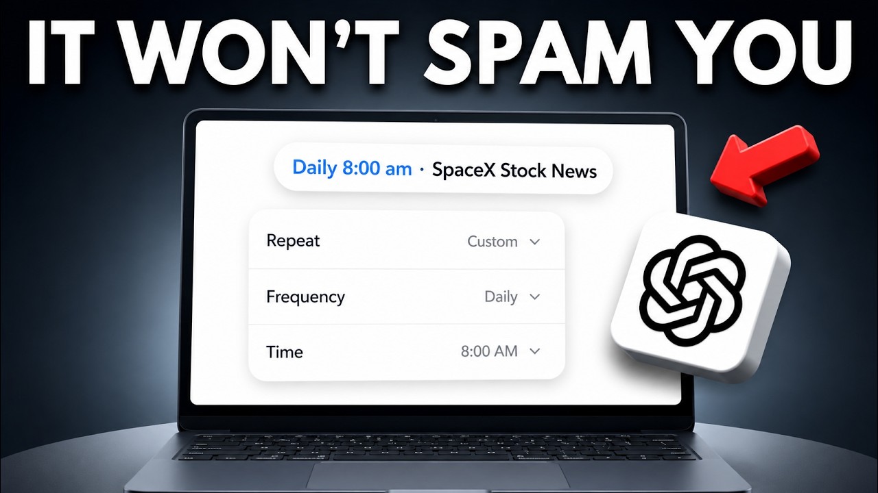 How to Create AUTOMATED Tasks on ChatGPT and Stop Checking Things Manually