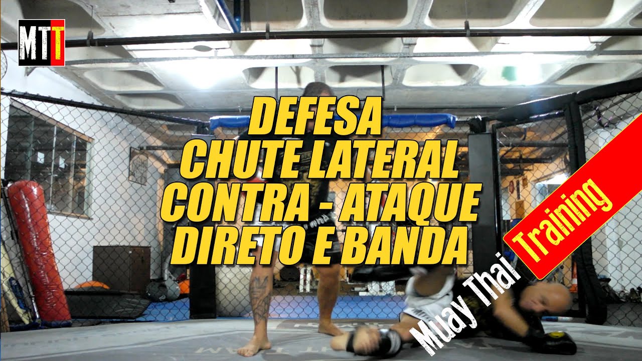 Defesa Chute Lateral, Contra - Ataque Direto e Banda - Muay Thai Training (Mestre Vagner Coelho)