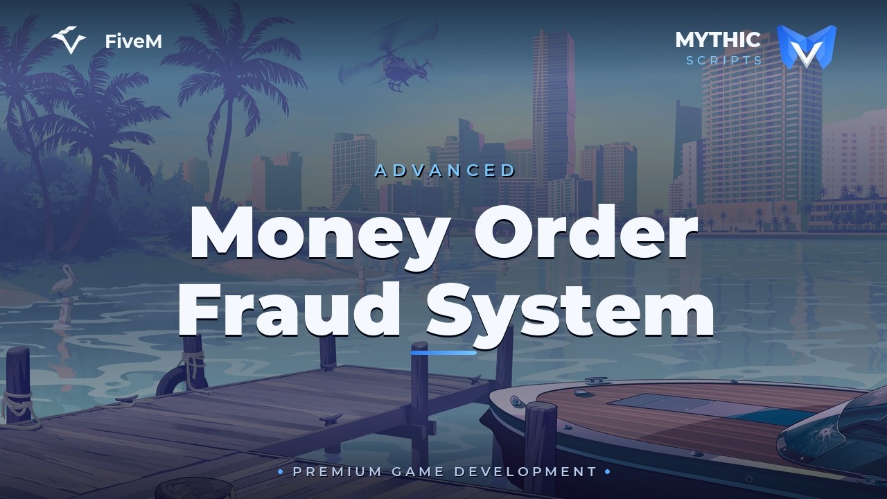 Advanced Money Order Fraud System | Mythic Studios | FiveM Script | ESX/QB/QBOX | 2026