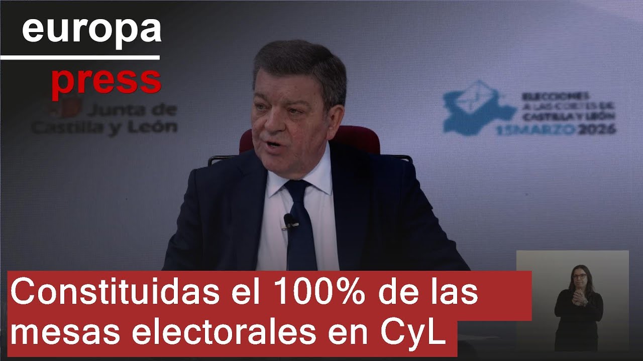 Constituidas el 100% de las mesas en CyL sin incidencias reseñables