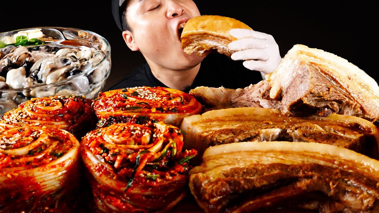 싱싱한 제철 굴에 통보쌈 먹방~!! Bossam with fresh seasonal oysters