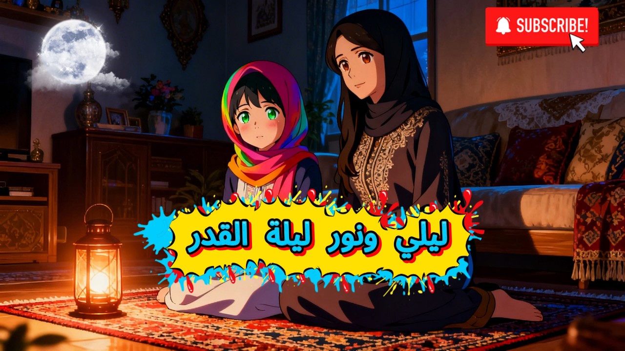 ليلي ونور ليلة القدر|قصة جميله للاطفال قبل النوم من حديقة القصص #قصص_للاطفال #قصص_للنوم