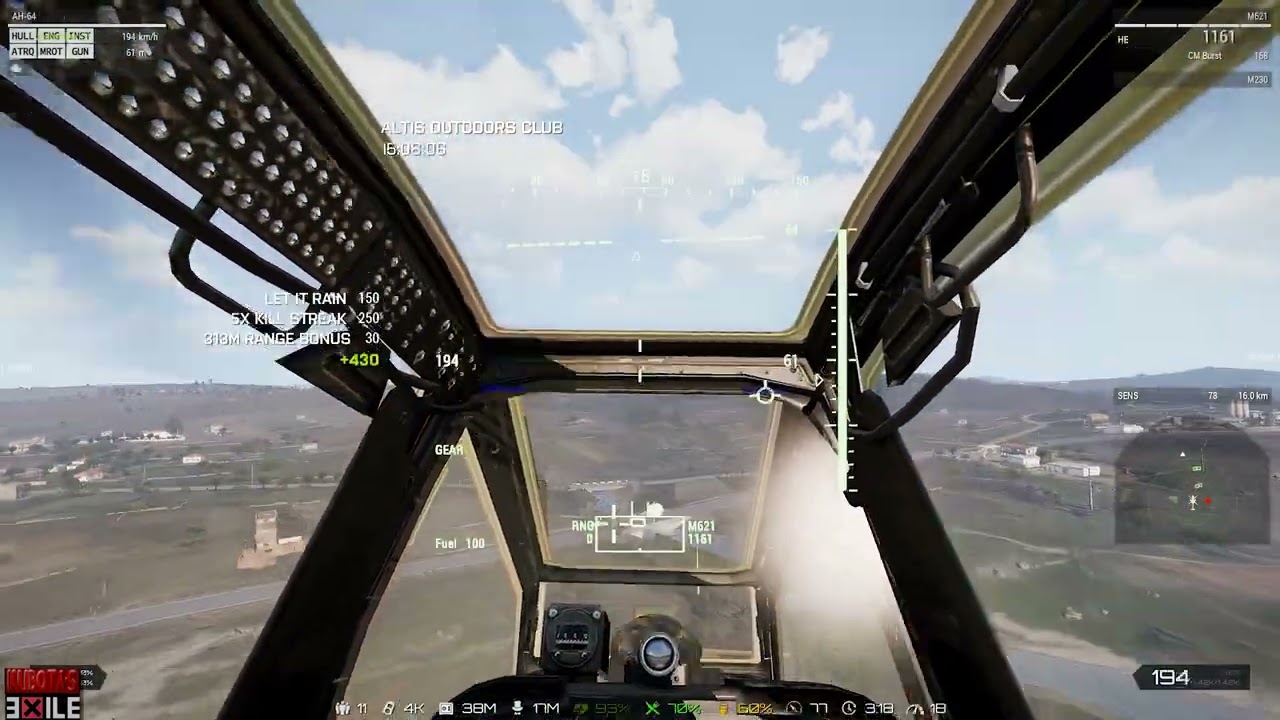 Arma 3 Exile: AH-64D APACHE One Quick Mission for Cash (Track IR + Logitech X56 + AI Copilot)