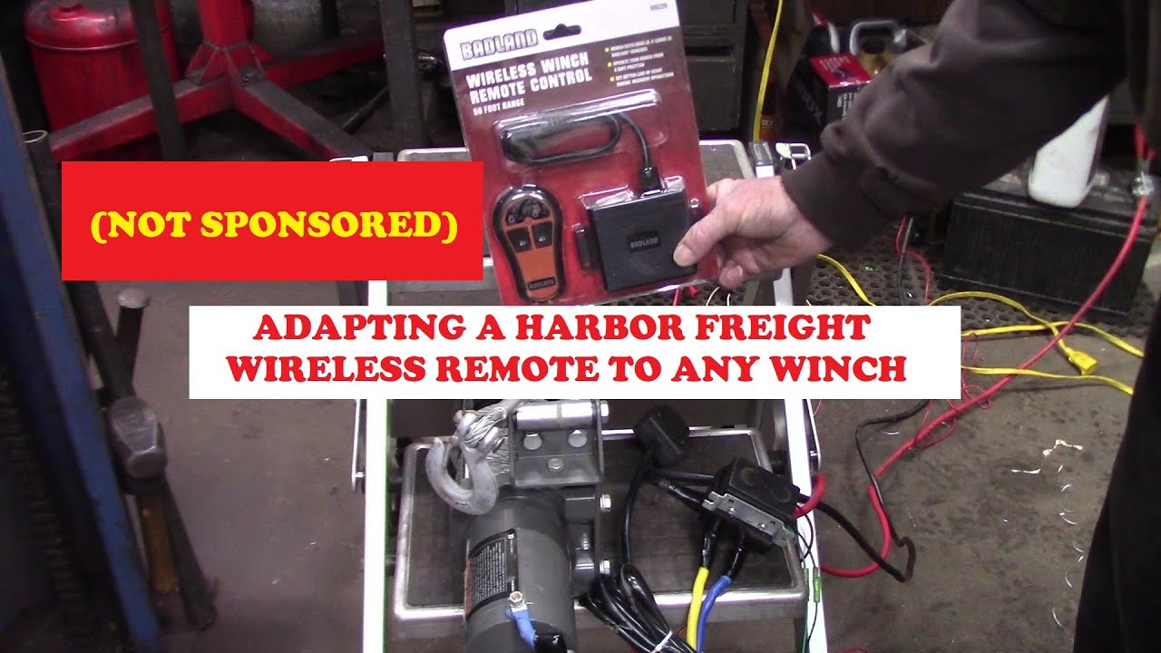 АДАПТАЦИЯ БЕСПРОВОДНОГО ПУЛЬТА ДИСТАНЦИОННОГО УПРАВЛЕНИЯ HARBOR FREIGHT К ЛЮБОЙ ЛЕБЕДКЕ. (НЕ СПОН...