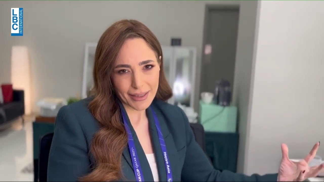 عبير نعمة اول فنانة تطل على ملعب لوسيل في افتتاح كأس اسيا ٢٠٢٣