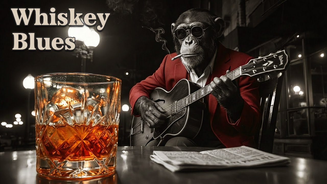 Smoky Bar Whiskey Blues | Instrumental -  Midnight Guitar Chill & Deep Emotional Echoes